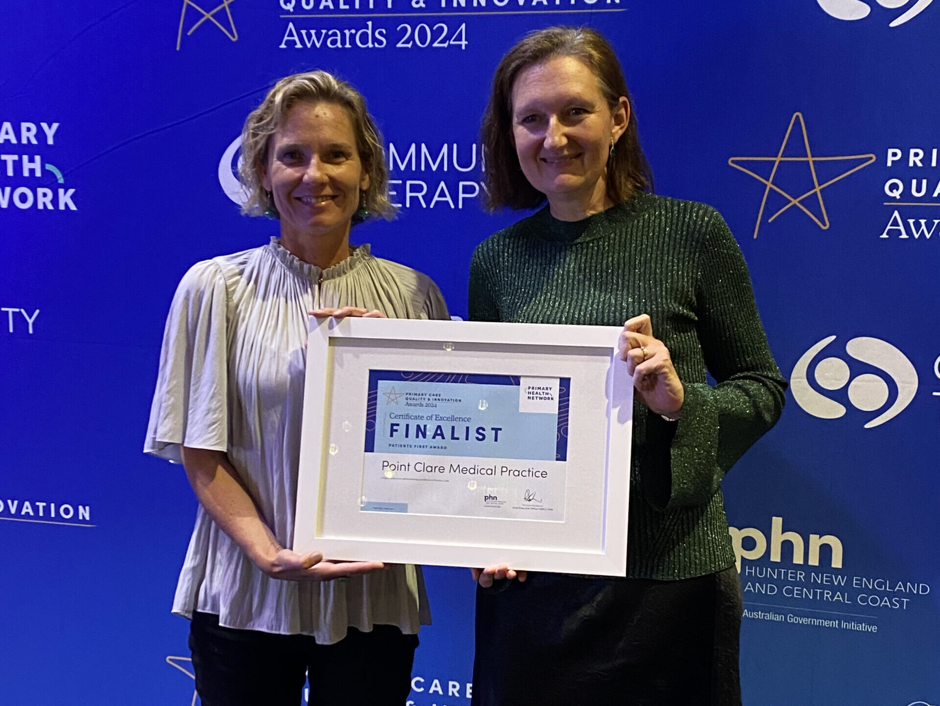 PCMP finalist in PHN Patient First Awards 2024